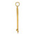 14k 3-D Single Golf Club with Ball Charm