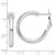 Sterling Silver Polished 3.25mm Omega Back Round Hoop Earrings - QE-52BDA2FD-2315