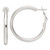Sterling Silver Polished 3.25mm Omega Back Round Hoop Earrings - QE-A58B490F-3026