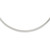 Sterling Silver Polished 3mm Neck Collar
