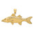 14K 3-D Snook Fish Charm - K7-AD3FA433-7269