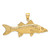 14K 3-D Snook Fish Charm - K7-AD3FA433-7269