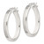 Sterling Silver Polished 4mm Oval Hoop Earrings