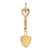 14k 3-D Spade Charm