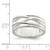 Sterling Silver Polished 5 Band Intersecting Ring - QR-265C001C-8176