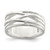 Sterling Silver Polished 5 Band Intersecting Ring - QR-58F0DC8B-4134