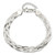 Sterling Silver Polished 5-strd Braided 7in w/1in ext. Bracelet