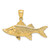 14K 3-D Tarpon Fish Charm - K8-C84574C2-1286