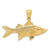 14K 3-D Tarpon Fish Charm - K8-C84574C2-1286
