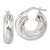 Sterling Silver Polished 8mm Twisted Tube Hoop Earrings - QE-D02E786C-7345