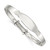 Sterling Silver Polished Adjustable ID Baby Bangle Bracelet