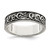 Sterling Silver Polished and Antiqued Filigree Women's Ring - QR-E322BAB8-1103