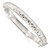 Sterling Silver Polished and D/C 7.25mm Hinged  Bangle - QB-1370333B-1785