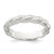 Sterling Silver Polished and Grooved Twisted Band Size 6 Ring