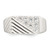 Sterling Silver Polished and Grooved White CZ Size 10 Mens Ring