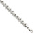 Sterling Silver Polished and Satin X and Hearts Bracelet - QG-0FAABA84-9387