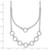 Sterling Silver Polished and Textured Circles Multi-strand 16 inch with 2 inch Extension Necklace