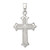 Sterling Silver Polished and Textured Cross Pendant - QC-1CD8370C-3021