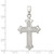 Sterling Silver Polished and Textured Cross Pendant - QC-1CD8370C-3021