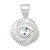Sterling Silver Polished and Textured CZ Knot Pendant