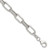 Sterling Silver Polished and Textured Oval Link 7 inch with 0.5 inch Extender Bracelet