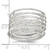 Sterling Silver Polished and Textured Wrapped Spring Size 8 Flexible Ring - QR-7A95792F-7036