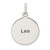 Sterling Silver Polished Antique Finish Leo Horoscope Zodiac Pendant