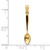 14K 3-D W/ Black Enamel Table Spoon Charm