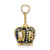 14K 3-D w/ Blue Enamel Crown Charm