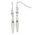 Sterling Silver Polished Bead & Elongated Oval Dangle Earrings - QE-5178B9BF-2566