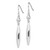 Sterling Silver Polished Bead & Elongated Oval Dangle Earrings - QE-5178B9BF-2566