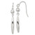 Sterling Silver Polished Bead & Elongated Oval Dangle Earrings - QE-7E9FFA97-7107