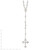 Sterling Silver Polished Bead Rosary 18 inch Necklace - QH-2B3C9190-9551