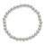 Sterling Silver Polished Bead Stretch Bracelet