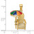 14K 3-D w/ Enamel Umbrella Beach Chair Charm