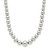 Sterling Silver Polished Beaded Necklace - QG-910C348D-1166