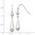 Sterling Silver Polished Beaded Teardrop Dangle Earrings - QE-16F74EB0-3492