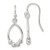 Sterling Silver Polished Beaded Teardrop Dangle Earrings - QE-5F0DF037-3856