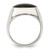 Sterling Silver Polished Black Onyx Ring - QR-5D010A2A-9444