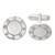 Sterling Silver Polished Circle Cuff Links