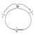Sterling Silver Polished Cross Adjustable Bracelet