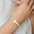 Sterling Silver Polished Cross Bangle - QB-9E0416F1-5698