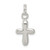 Sterling Silver Polished Cross Charm - QC-148FE6CD-4548