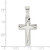 Sterling Silver Polished Cross Pendant - QC-59C53805-6209
