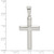 Sterling Silver Polished Cross Pendant - QC-B1F613D4-6198