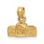 14k 3D White House Pendant