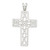 Sterling Silver Polished Cross Pendant - QC-DADE4967-4557