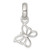 Sterling Silver Polished Cut-out Butterfly Pendant