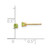 14k 3mm August/Peridot Post Earrings