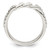 Sterling Silver Polished CZ Chain Detail Ring - QR-239915EF-6284